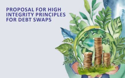 PROPOSAL FOR HIGH INTEGRITY PRINCIPLES FOR DEBT SWAPS